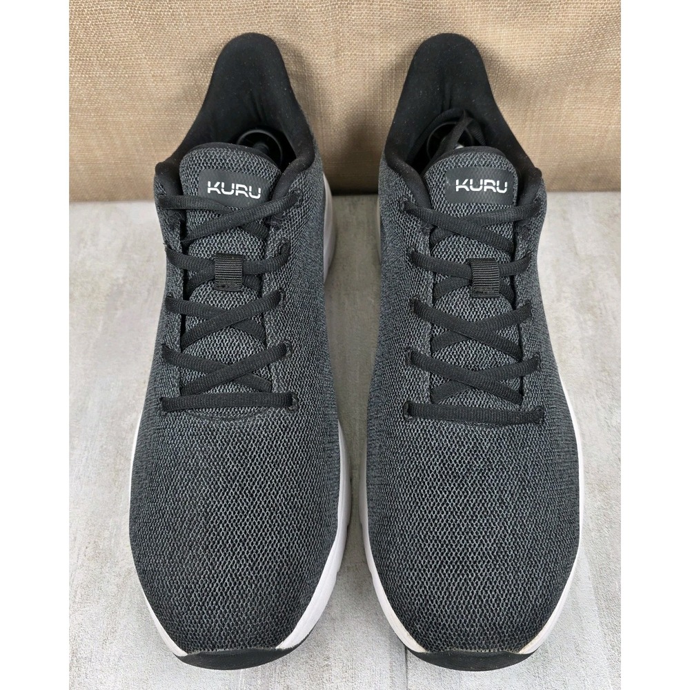 Kuru Flex Via Mens Sz 13M Black Gray White Athletic Running Shoes Sneakers *Flaw